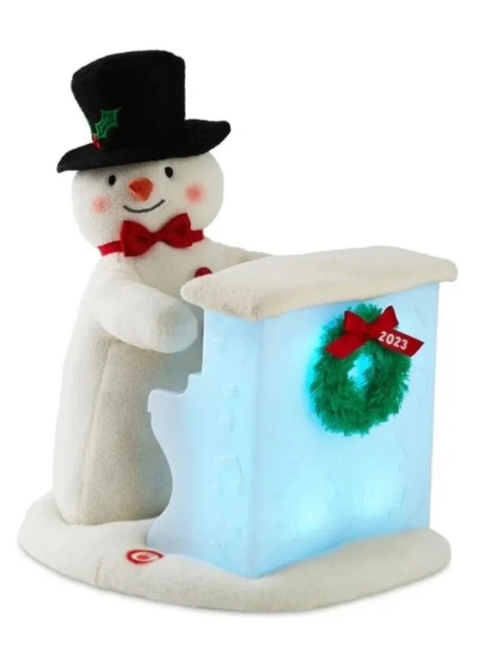 NWT! Hallmark 2023 Piano Playing Sing Along Snowman Lights Sound Motion